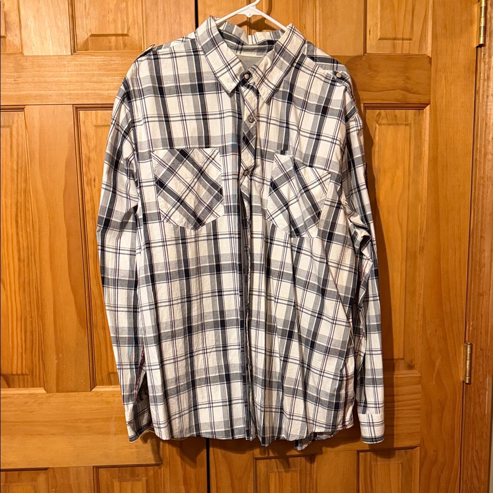 Harley Davidson Plaid Button-Up Shirt